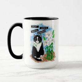 Tuxedo Kat en Lelies | Inspirerend prijsopgave Mok