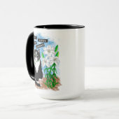 Tuxedo Kat en Lelies | Inspirerend prijsopgave Mok (Voorkant links)