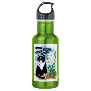 Tuxedo Kat en Lelies Inspirerend prijsopgave Waterfles