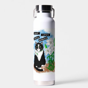 Tuxedo Kat en Lelies   Inspirerend prijsopgave Waterfles