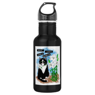 Tuxedo Kat en Lelies   Inspirerend prijsopgave Waterfles