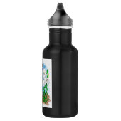 Tuxedo Kat en Lelies | Inspirerend prijsopgave Waterfles (Rechts)