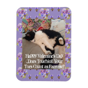 Tuxedo Kat Grappig Tenen Aanraken Valentijnsdag Magneet