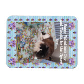 Tuxedo Kat Grappige Puzzel Katten Valentijnsdag Magneet (Horizontaal)