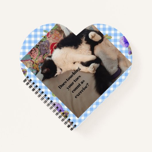 Tuxedo Kat Grappige Spreuk Zwart en Wit Katten Mei Notitieboek (Voorkant)