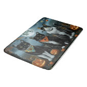 Tuxedo Kat Halloween Spoken Badmat (Gekanteld)