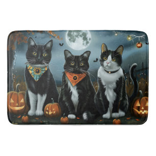 Tuxedo Kat Halloween Spoken Badmat