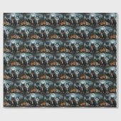 Tuxedo Kat Halloween Spoken Cadeaupapier (Vlak)