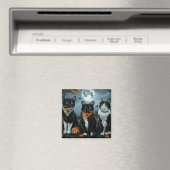 Tuxedo Kat Halloween Spoken Magneet (Insitu (Vaatwasser))