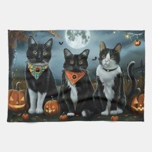 Tuxedo Kat Halloween Spoken Theedoek