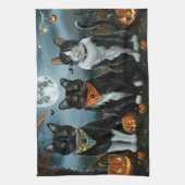 Tuxedo Kat Halloween Spoken Theedoek (Verticaal)