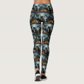 Tuxedo Kat Halloween Spokengeest Leggings (Achterkant)
