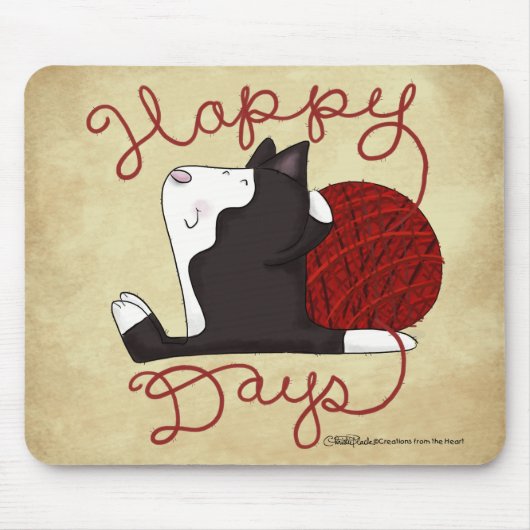 Tuxedo Kat- Happy Days Muismat (Voorkant)