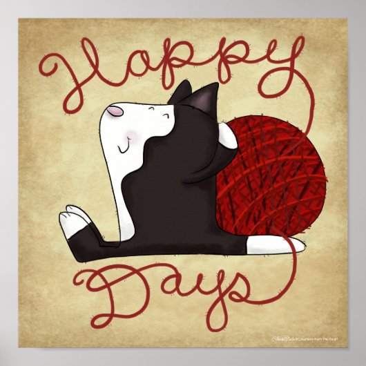 Tuxedo Kat- Happy Days Poster (Voorkant)