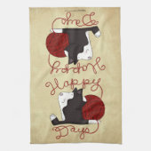 Tuxedo Kat- Happy Days Theedoek (Verticaal)