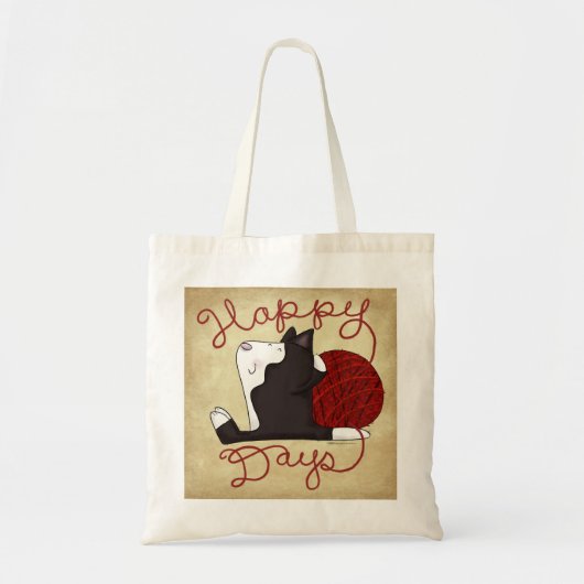 Tuxedo Kat- Happy Days Tote Bag (Voorkant)