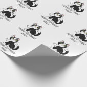 "Tuxedo Kat Harde Hart Schattig Katten Wrap Papier (Hoek)