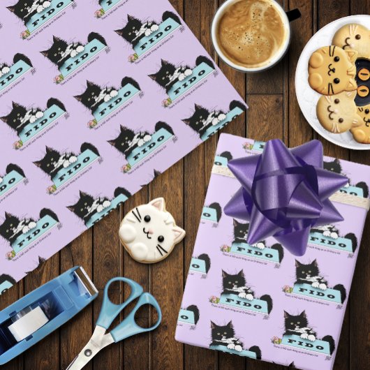 Tuxedo Kat Hond Bowl Cadeaupapier