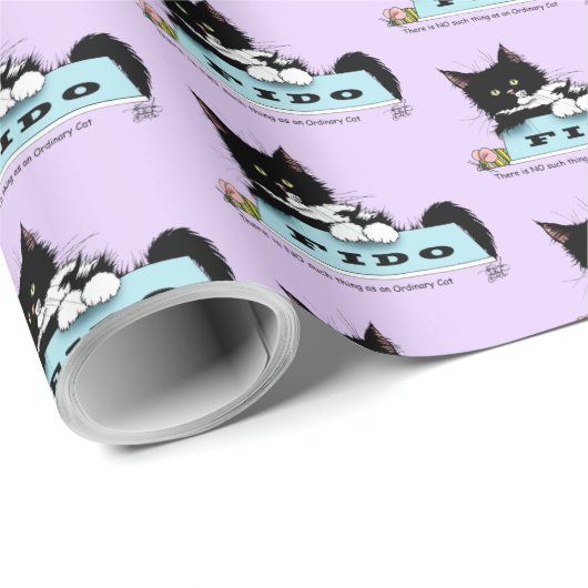 Tuxedo Kat Hond Bowl Cadeaupapier (Rol Hoek)
