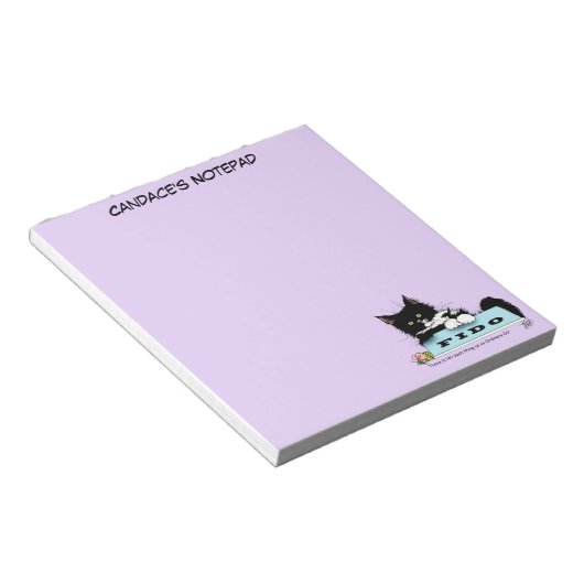 Tuxedo Kat Hond Bowl Notitieblok (Schuin)