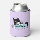 Tuxedo Kat Hondenkom Blikjeskoeler (Blikje Voorkant)