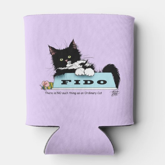 Tuxedo Kat Hondenkom Blikjeskoeler (Achterkant)