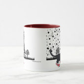 Tuxedo-kat in de mok van Parijs (Midden)