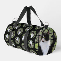 Tuxedo Kat in Raam Schildert Schattig Originele Ku