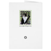 Tuxedo Kat In Venster Schilderen Originele Dierenk (Achterkant)