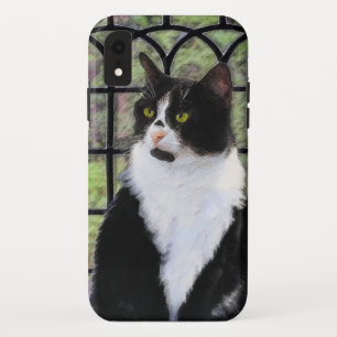 Tuxedo Kat In Venster Schilderen Originele Dierenk Case-Mate iPhone Case
