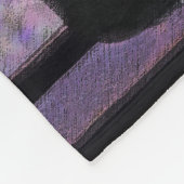 Tuxedo Kat In Venster Schilderen Originele Dierenk Fleece Deken (Hoek)