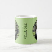 Tuxedo Kat In Venster Schilderen Originele Dierenk Koffiemok (Center)