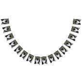 Tuxedo Kat In Venster Schilderen Originele Dierenk Vlaggetjes (Alle)