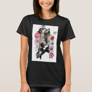 Tuxedo Kat katten schattig Zwart en Witte huisdier T-shirt