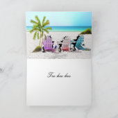 Tuxedo Kat Kerst Feestdagen Kaart (Binnen)