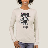 Tuxedo kat knuffel T-shirt (Voorkant)