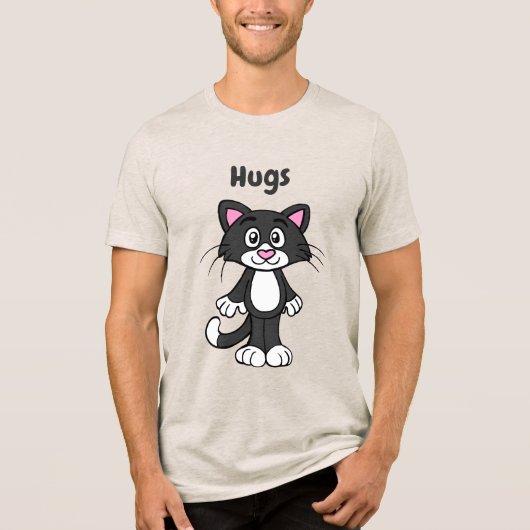 Tuxedo kat knuffel T-shirt (Voorkant)