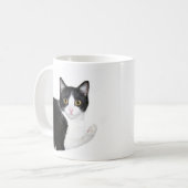 Tuxedo-kat Koffiemok (Voorkant links)