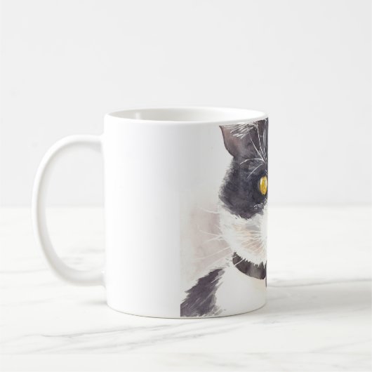 Tuxedo-kat Koffiemok (Links)