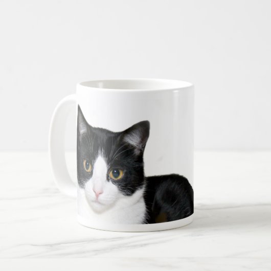 Tuxedo-kat Koffiemok (Voorkant links)