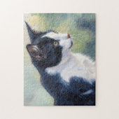 Tuxedo Kat Kunstpuzzel Legpuzzel (Verticaal)