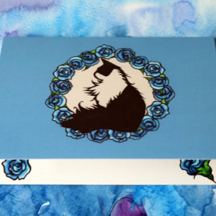 Tuxedo Kat Lente Kunst Kaart