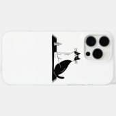 Tuxedo Kat Mediterend Op Mat Bij Kaarslicht Case-Mate iPhone Case (Achterkant (horizontaal))