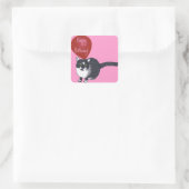 Tuxedo Kat met Ballon Happy Birthday Stickers (Tas)