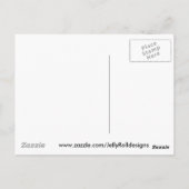 Tuxedo-kat met kleefstoffen in een blauwe vaas briefkaart (Achterkant)