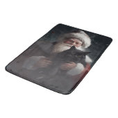 Tuxedo Kat Met Sinterklaas Feestelijke Kerstmis Badmat (Gekanteld)