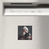 Tuxedo Kat Met Sinterklaas Feestelijke Kerstmis Magneet (Insitu (Vaatwasser))