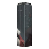 Tuxedo Kat Met Sinterklaas Feestelijke Kerstmis Thermosbeker (Achterkant)