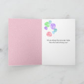 Tuxedo Kat met Verjaardagsballon Kaart (Binnen)