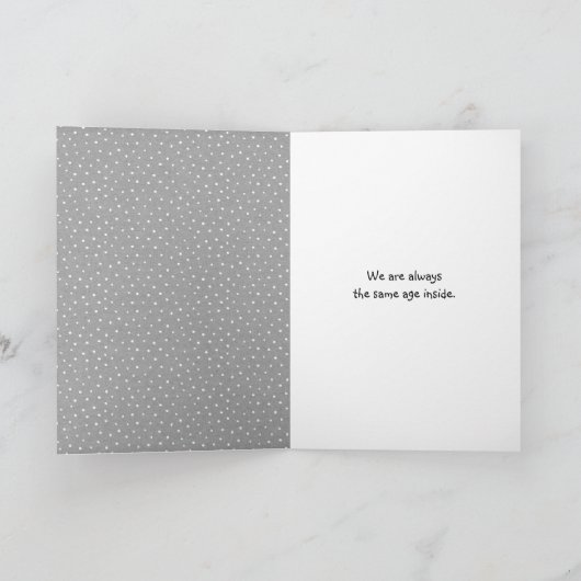 Tuxedo Kat met Verjaardagsballon Kaart (Binnen)